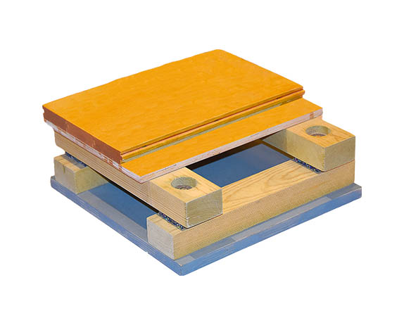 雙龍骨實木地板