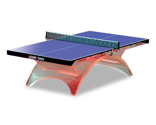 透明彩虹乒乓球臺